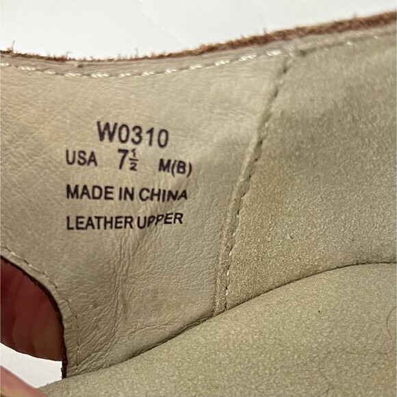 Propet Heather Fisherman Sandals Brown Leather Embroidery Grandmacore Sz 7 1/2 - Picture 7 of 8